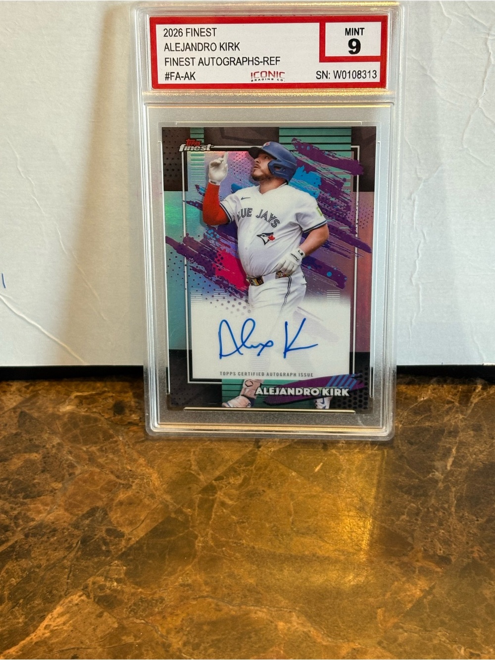 Kirk topps finest auto